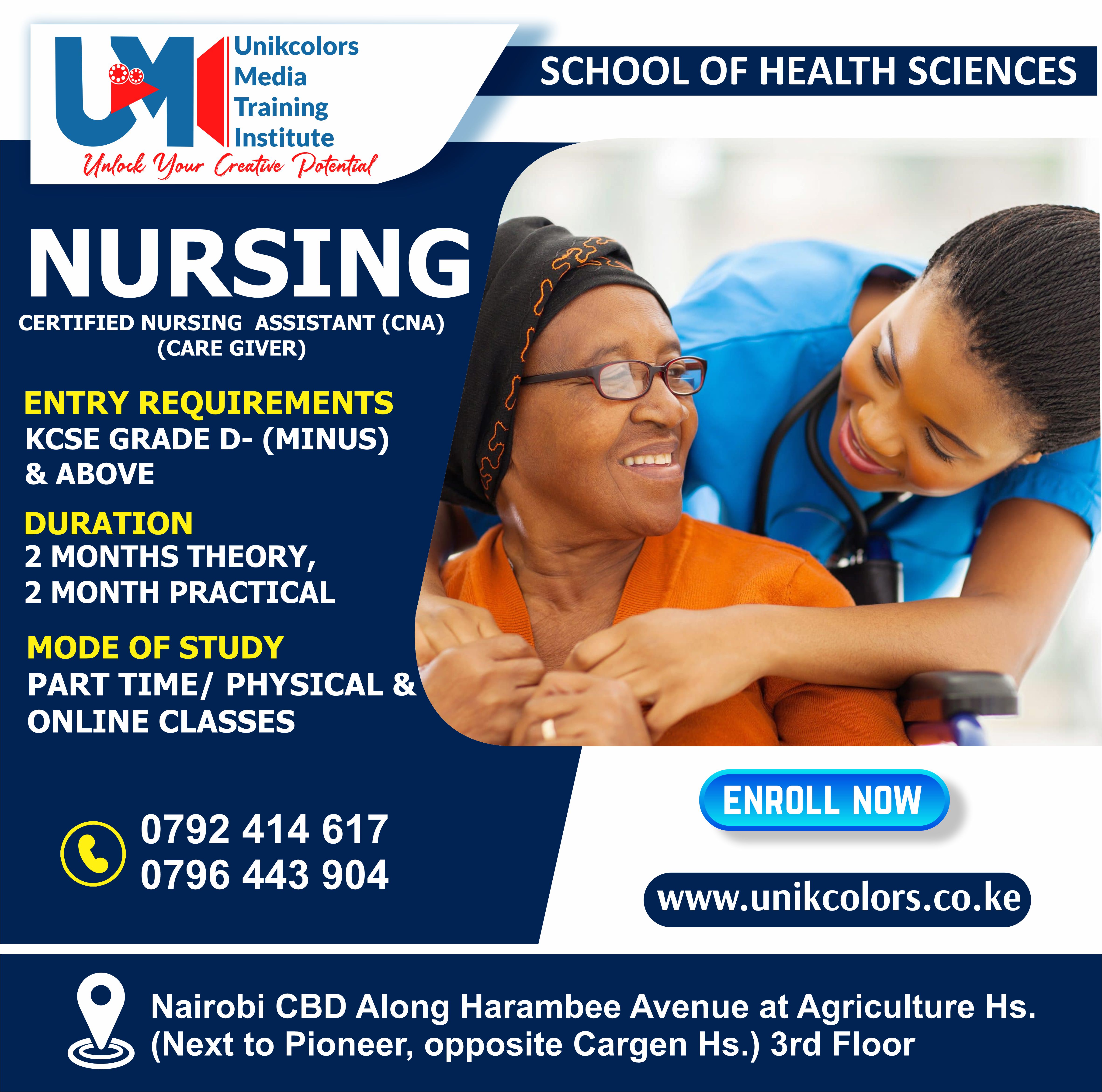 CERTIFIED NURSING ASSISTANT - CARE GIVER COURSE